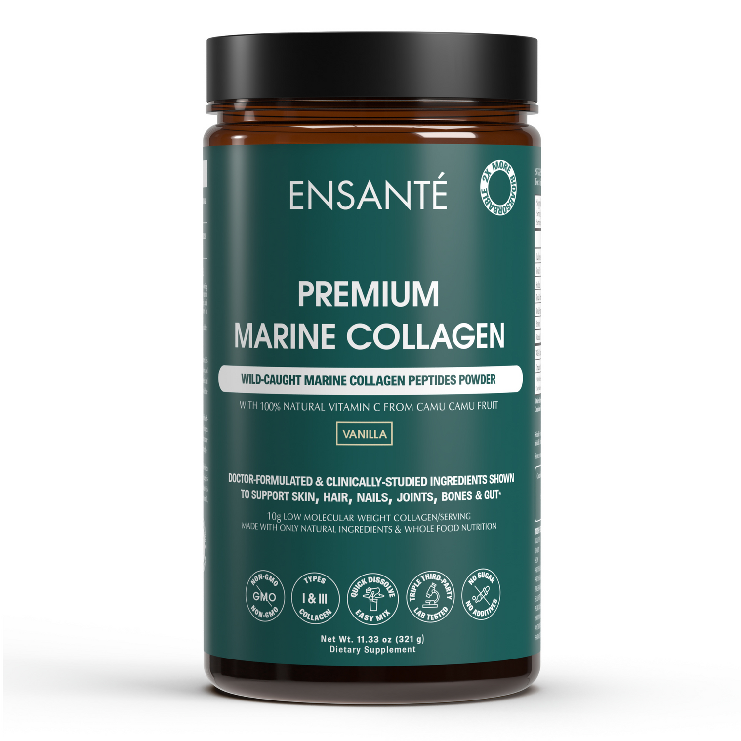 Premium Marine Collagen Peptides Powder, Vanilla 11.33 oz - SHIPS 3/14