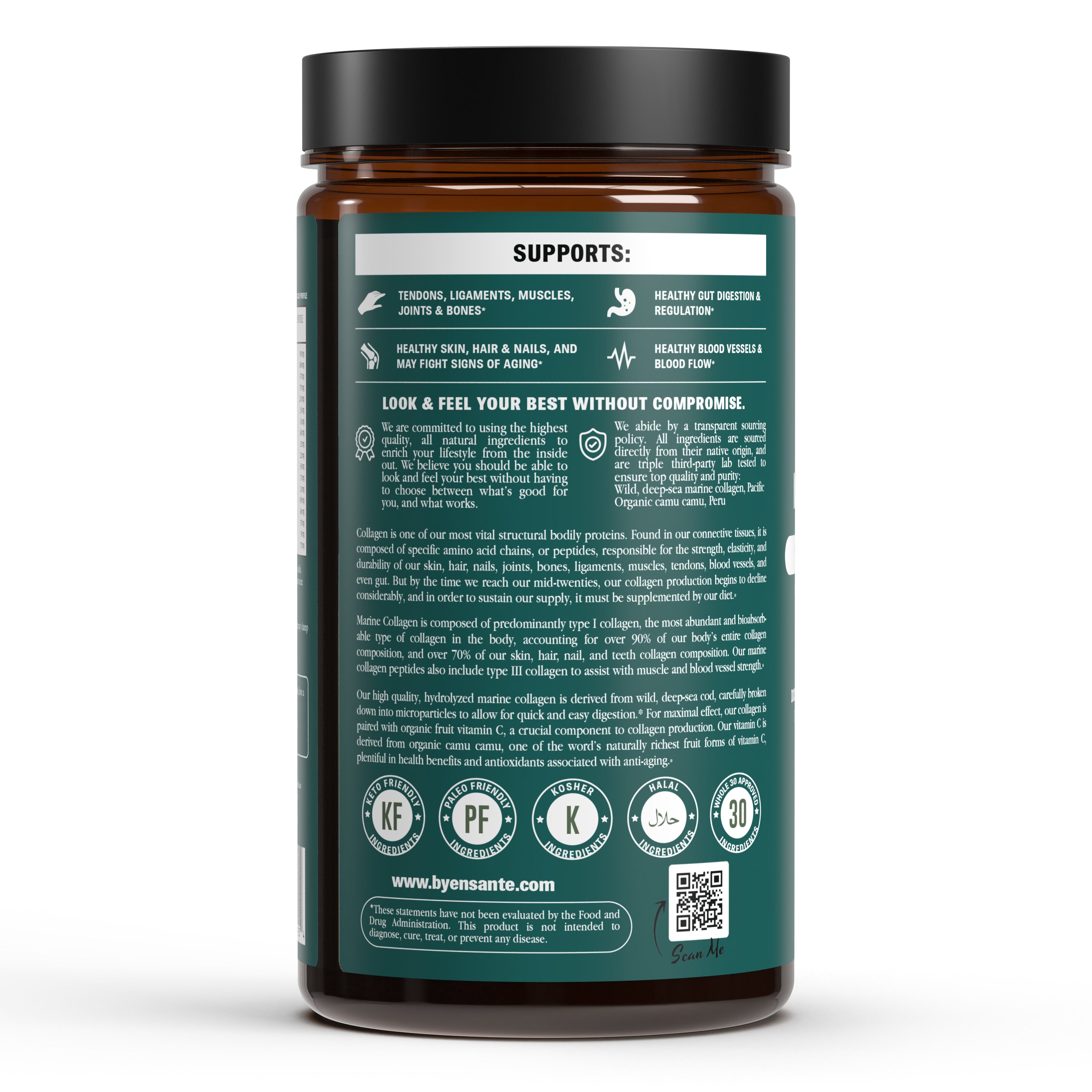 Premium Marine Collagen Peptides Powder, Unflavored (NEW)